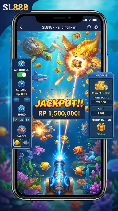 Cuplikan layar menu unduhan sl888 untuk perangkat Android